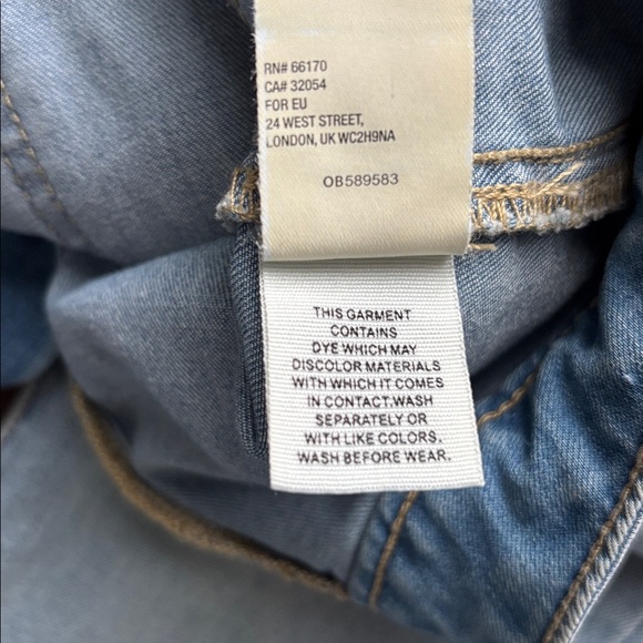 Free People Sky Blue Flare Jeans size 24 - Picture 7 of 7